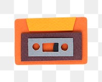 PNG  tape cassette icon sticker transparent background