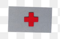 PNG  red cross icon sticker transparent background