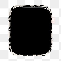 Smartwatch png blank screen, transparent background