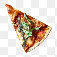 Pizza png collage element, transparent background