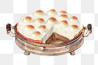 Vintage dessert png, food illustration, transparent background. Remixed by rawpixel.