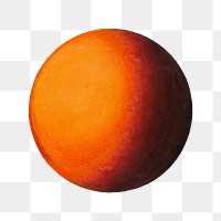 Orange ball png still life by Vilhelm Lundstrom on transparent background. Remixed by rawpixel.