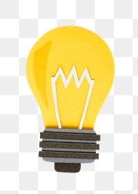 PNG  light bulb icon sticker transparent background