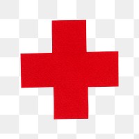 PNG  red cross icon sticker transparent background