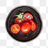 Sliced tomatoes png, food element, transparent background