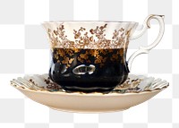 Turkish coffee png collage element, transparent background