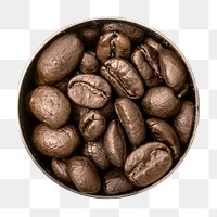 Coffee beans png collage element, transparent background