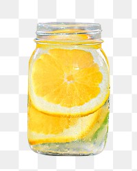 Infused water png, transparent background