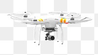 Drone flying png, collage element, transparent background