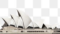 PNG Sydney Opera House travel border, transparent background