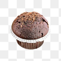 Muffin png collage element on transparent background