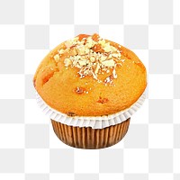 Muffin png collage element on transparent background