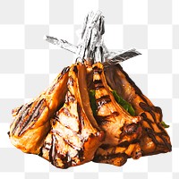 Steak png collage element, transparent background