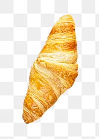 Croissants png collage element, transparent background