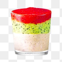 Fruit smoothie png on transparent background