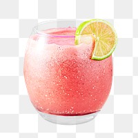 Fruit smoothie png on transparent background