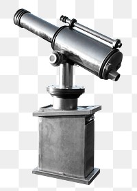 Telescope png, isolated object, transparent background