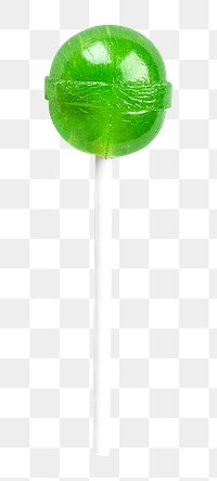 Green lollipop png, collage element, transparent background