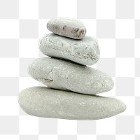 Stacked stones png, isolated object, transparent background