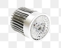 Png led light bulb, isolated object, transparent background