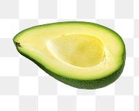 Avocado png collage element, transparent background