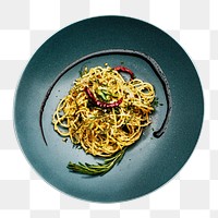 Spaghetti png collage element, transparent background