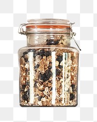 Kitchen jar png collage element on transparent background