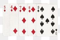 PNG Poker cards  transparent background. Remixed by rawpixel.