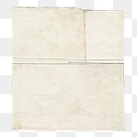 Old folded paper png transparent background. Remixed by rawpixel.