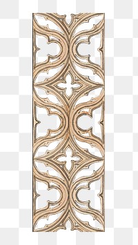 PNG Ornate leaf divider, decorative element by Charles Dyce, transparent background.  Remixed by rawpixel. 