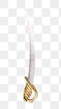 PNG Sword, vintage weapon illustration, transparent background.  Remixed by rawpixel. 