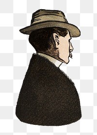 PNG Victorian man, rear view illustration by J. M. Barrie, transparent background.  Remixed by rawpixel. 