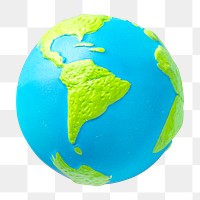 Earth globe png, isolated object, transparent background