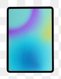 PNG gradient tablet, transparent background