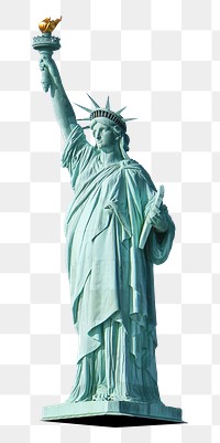 Png Statue of Liberty, collage element, transparent background