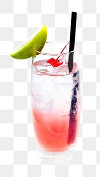 Cocktail png collage element, transparent background