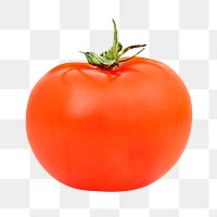 Red tomato png, transparent background