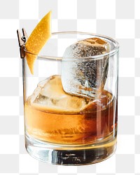 PNG whiskey, collage element, transparent background