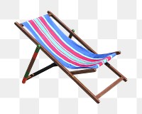 Beach chair  png, transparent background