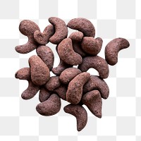 PNG cocoa seeds, collage element, transparent background