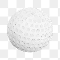 Png golf ball element, transparent background