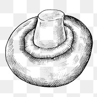 Png mushroom black and white illustration, transparent background