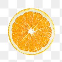 PNG orange slice, collage element, transparent background