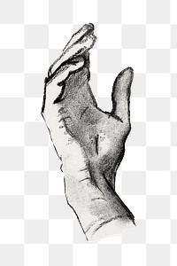Hand png sketch, transparent background. Remixed by rawpixel.