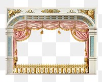 Vintage theater png, transparent background. Remixed by rawpixel.