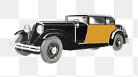 Classic car png chromolithograph art, transparent background. Remixed by rawpixel. 