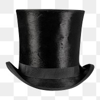 PNG Evening top hat, vintage apparel by A. N. Cook & Company, transparent background. Remixed by rawpixel.