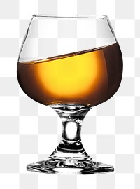 Whiskey png collage element, transparent background