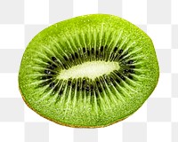 Kiwi png collage element, transparent background