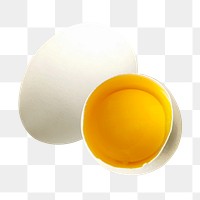 Egg png collage element, transparent background